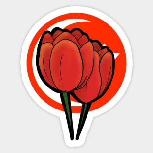 Turkish Tulips Sticker